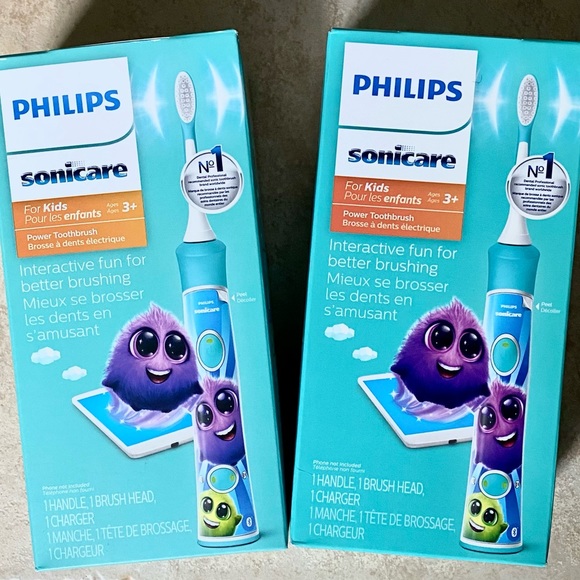 BNIB Philips Sonicare for Kids Bluetooth Rechargeable Electric Toothbrush BLUE - Picture 2 of 8